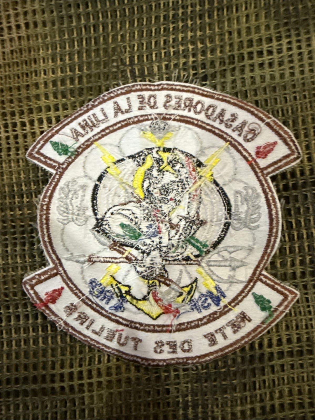 French Foreign Legion 2 Rep Airborne Commandos Patch Casadores De La Luna Patch