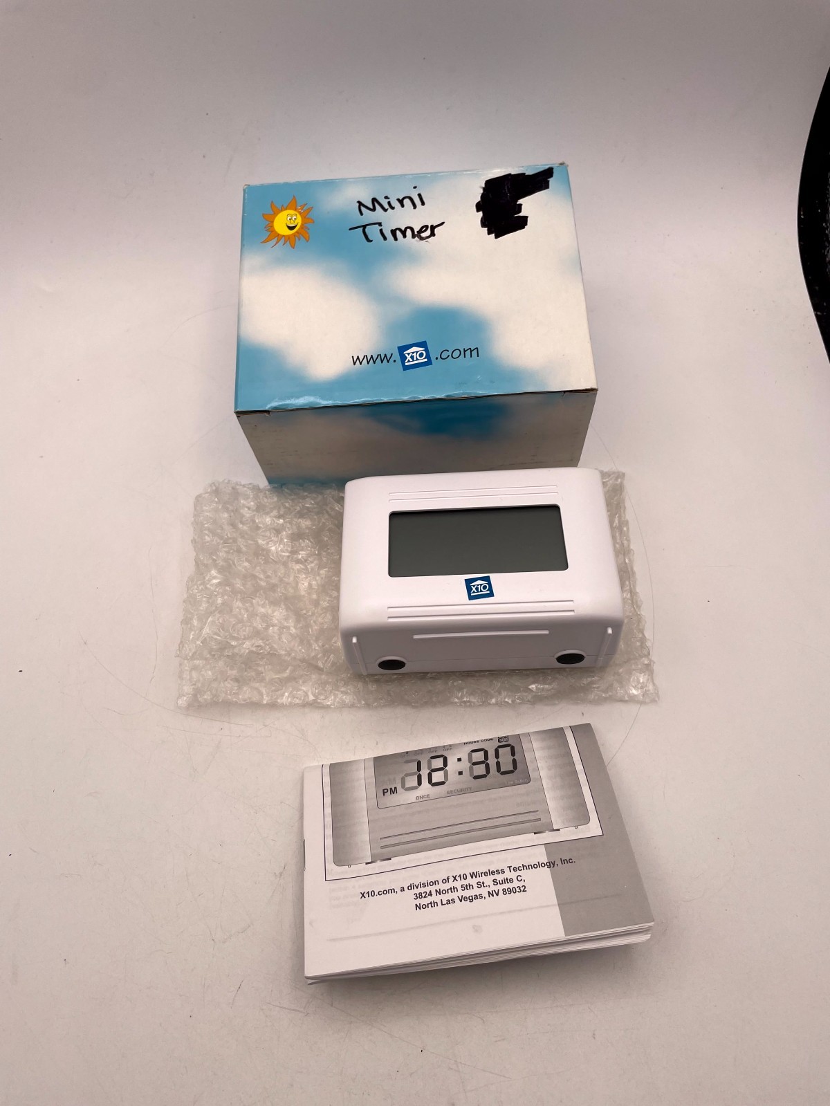 X-10 MT13A Mini-Timer Control Center White Digital Wall Mounted NEED BATTERY