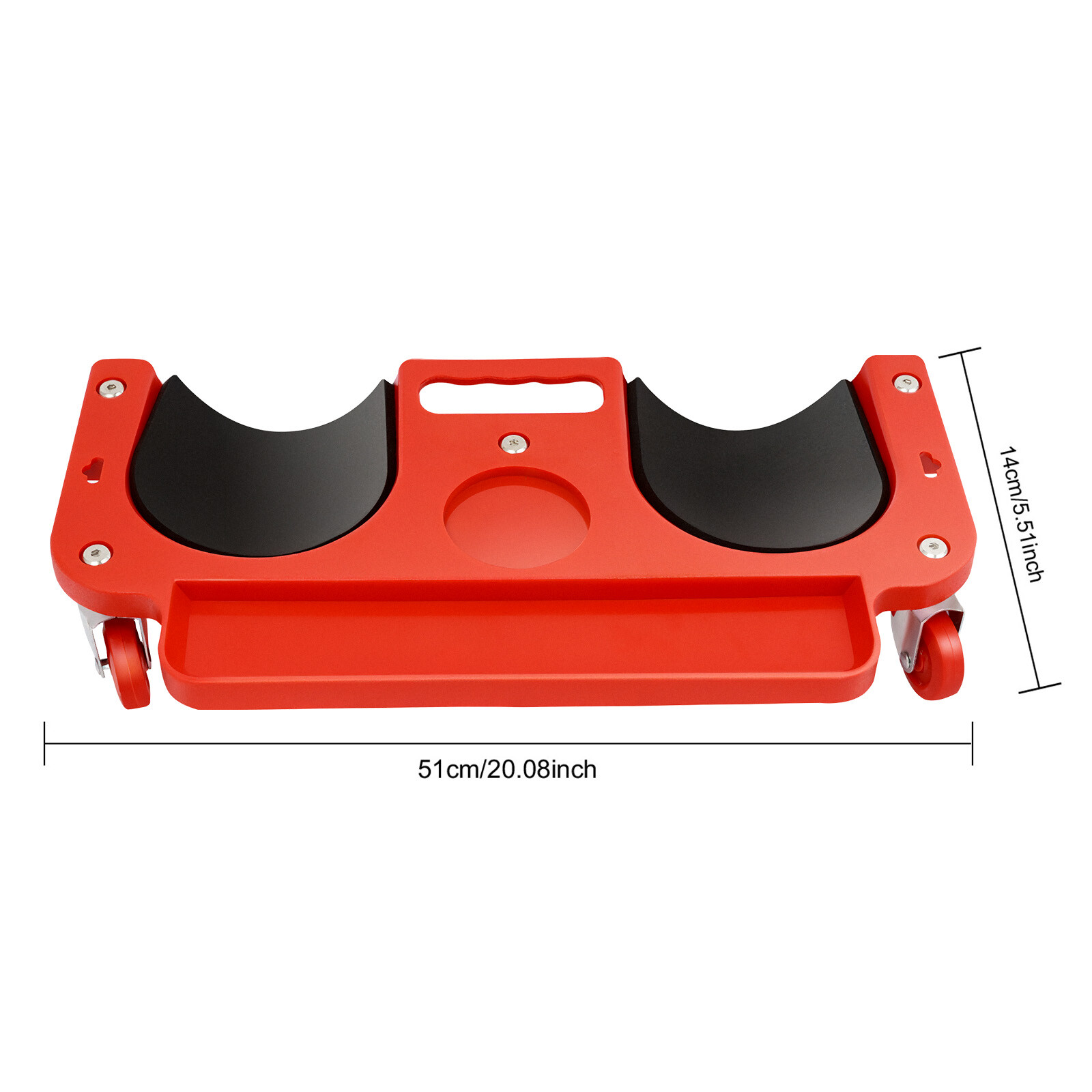 Rolling Knee Pads With Wheels Creeper Used For Tile Work Floor Construction Red