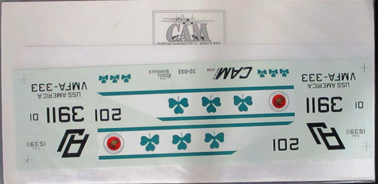 CAM 1/32nd Scale Phantom's Phorever Decal Sheet No. 32-033