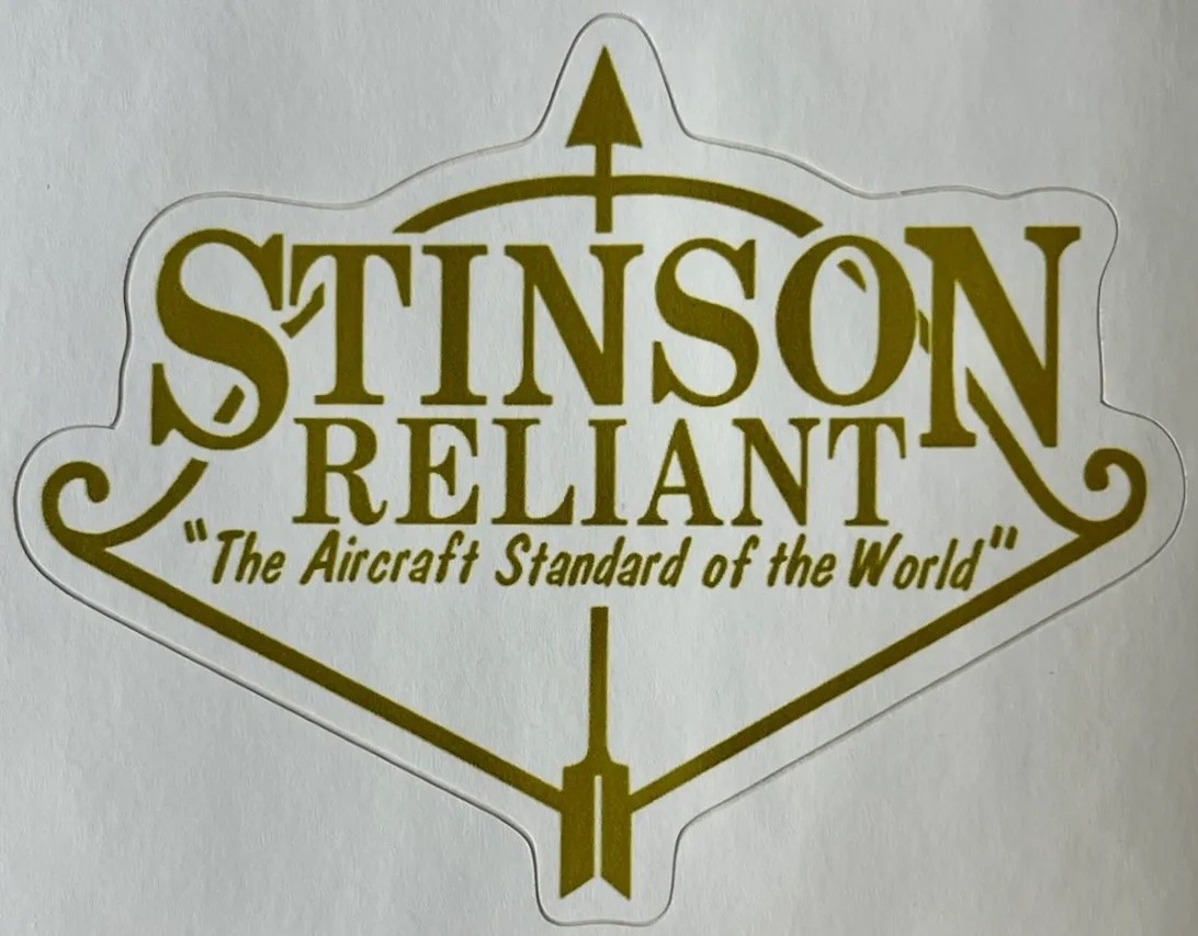 Stinson Reliant Aircraft Division Peel & Stick Vinyl Decal DEC-0190