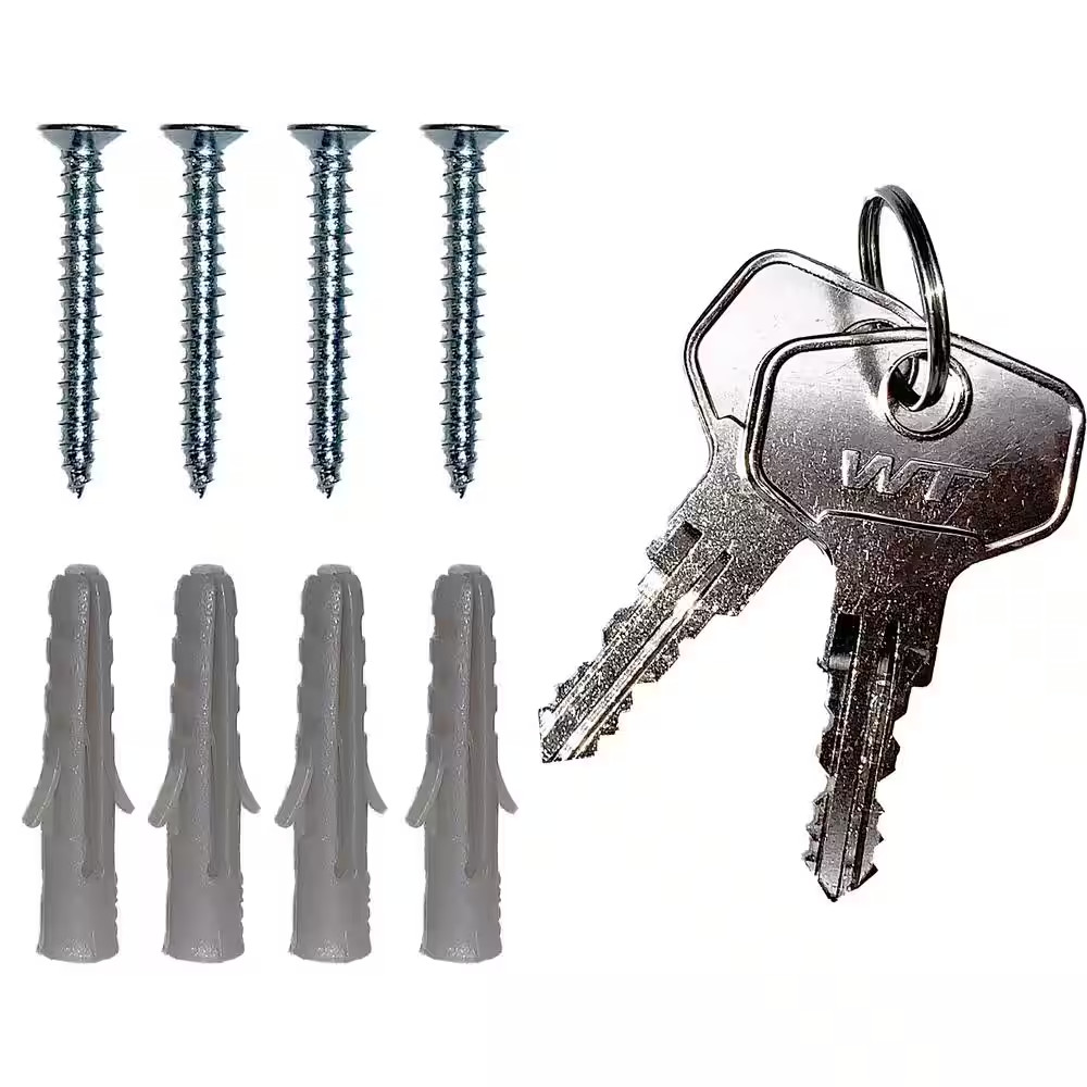 Lock Box with Combination Lock White Tag, Grey 160 Keys