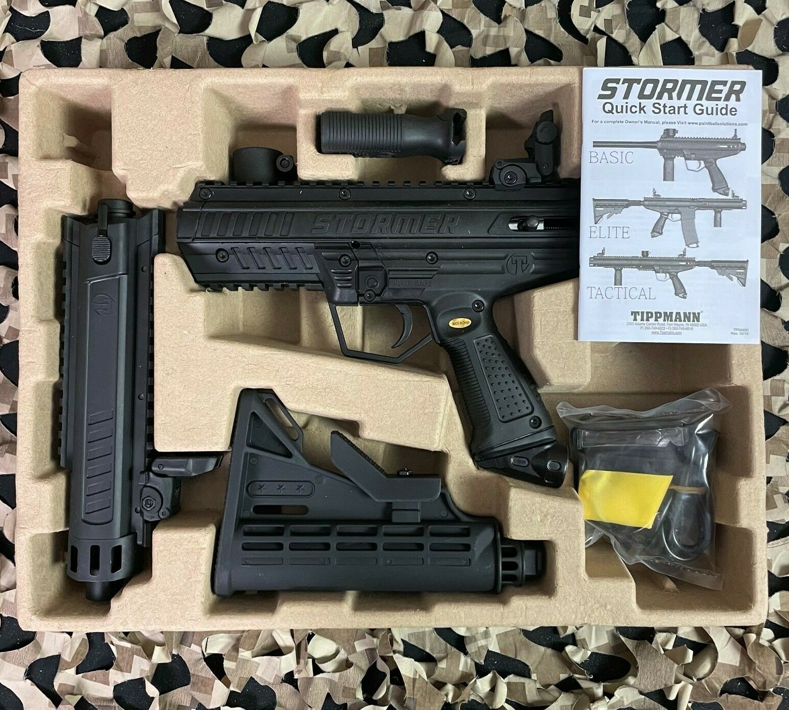 NEW Tippmann Stormer Tactical Paintball Gun - Black