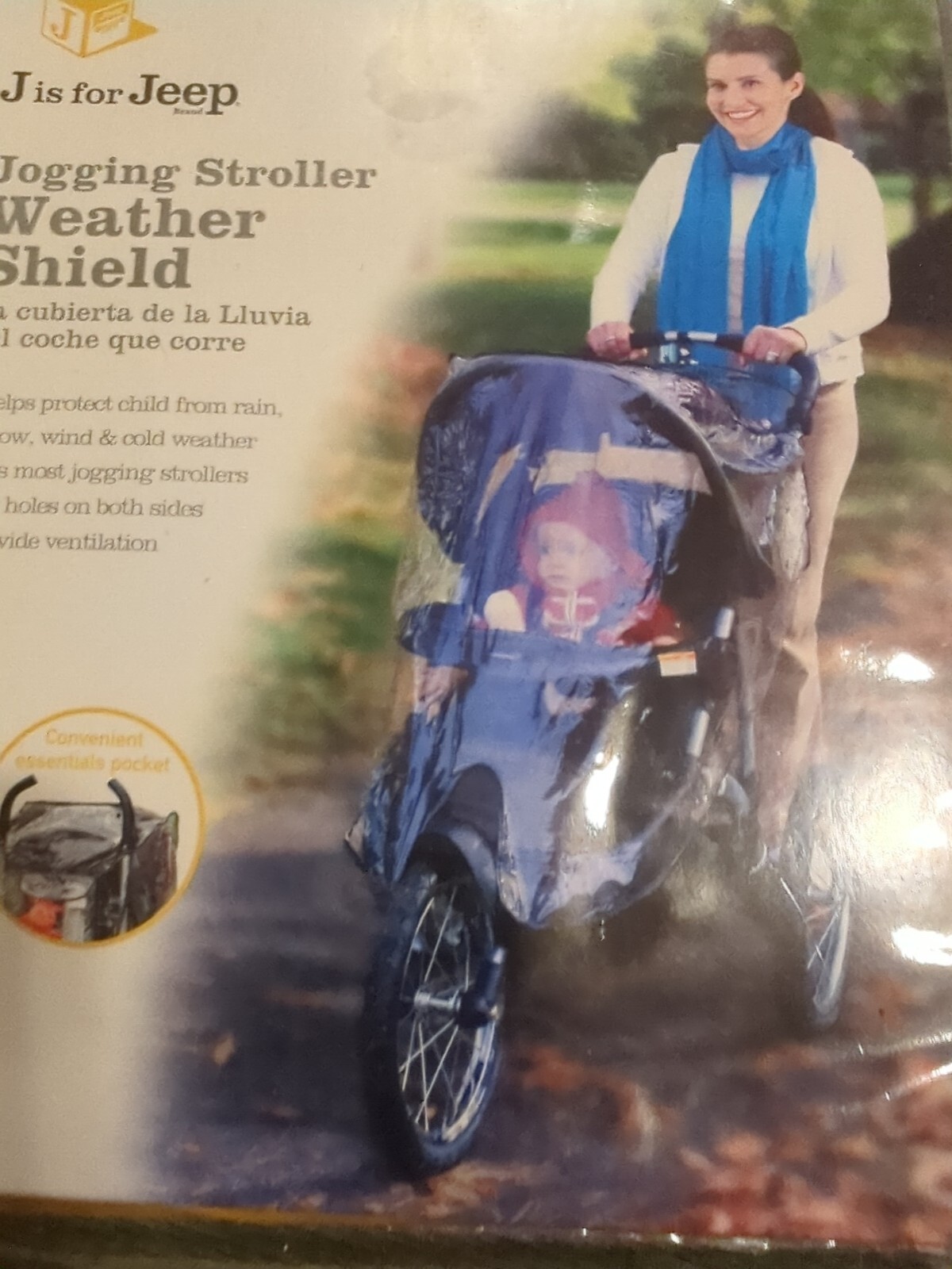 J is for Jeep Brand Jogging Stroller Weather Shield, Style 90114
