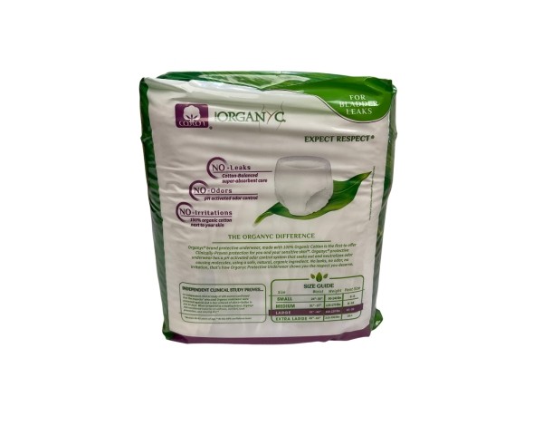 Organ(y)c Light Incontinence Bladder Control Underwear - Large - 12 count