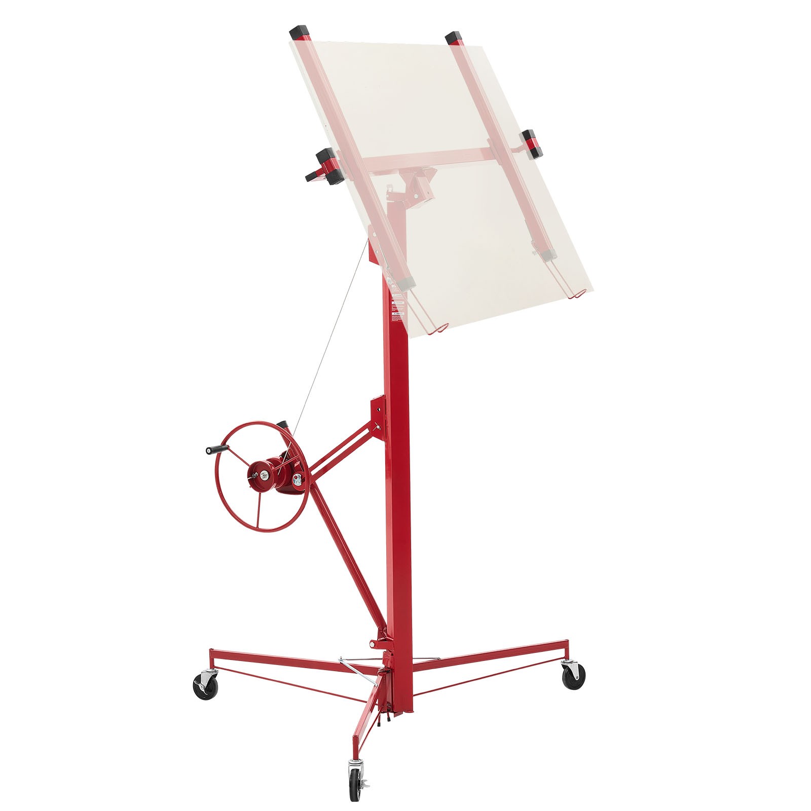 16ft Drywall Lift, Heavy-Duty 150 lbs Sheetrock Hoist Adjustable Telescoping Arm