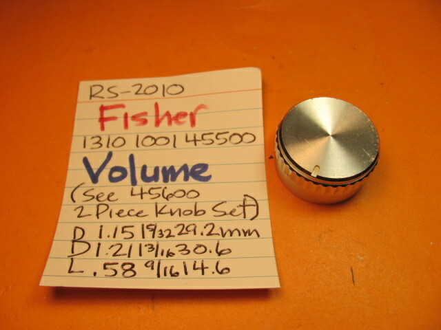📈FISHER 1310 1001 45500 VOLUME 1310 1001 45600 BALANCE RS-2010 STEREO RECEIVER