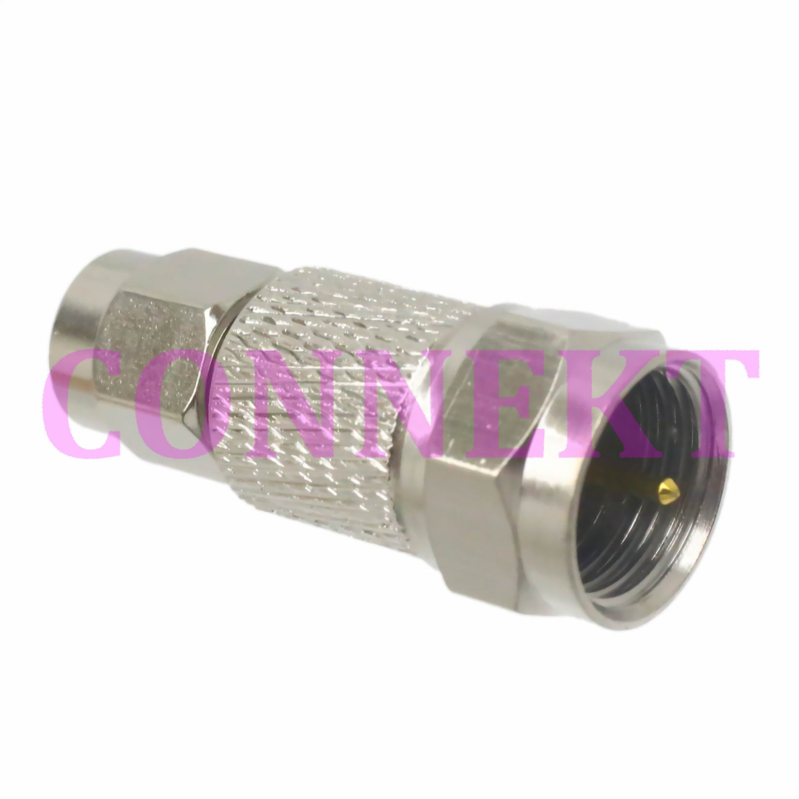 1pce F male plug to SMA male plug center RF coaxial adapter connector