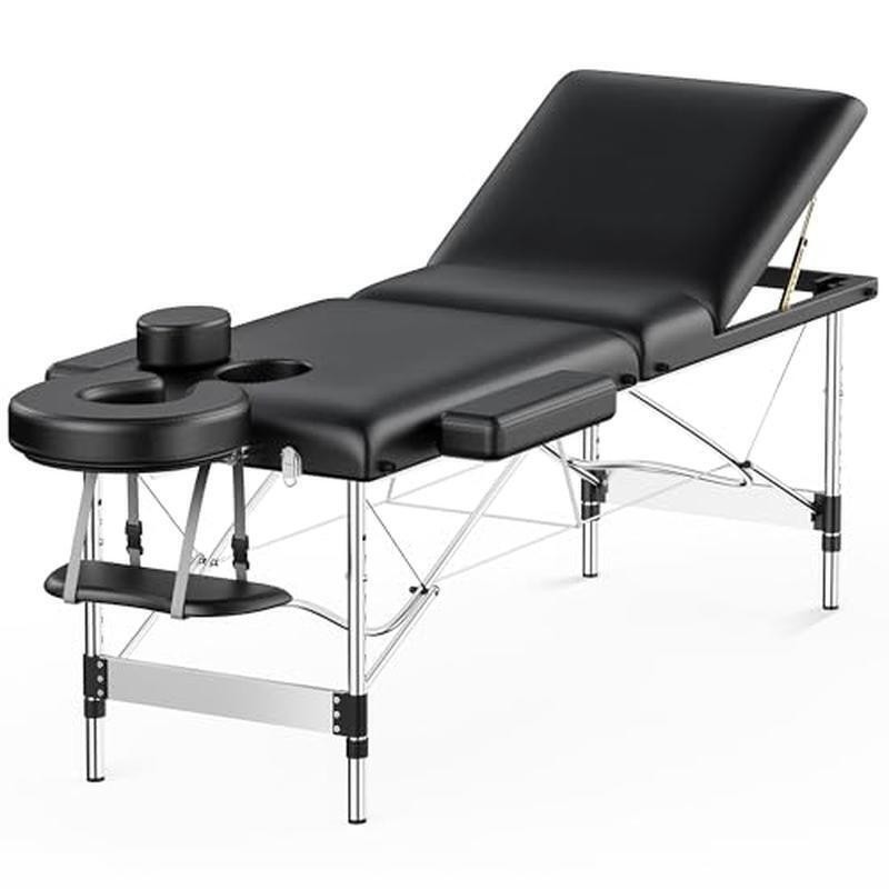 84" Massage Table 3 Sections Reclining Massage Bed Lash Bed Spa Bed Salon Bed