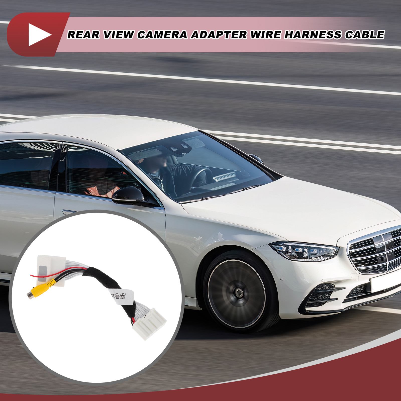 Rear View Camera Adapter Wire Harness Cable for Mazda CX-5 2015 1 Pcs RCA 24 Pin