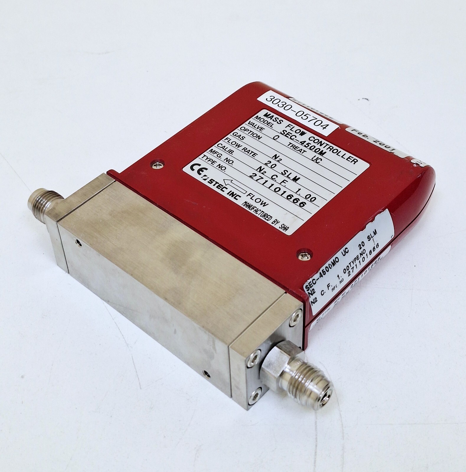 STEC SEC-4500M Mass Flow Controller 20 SLM