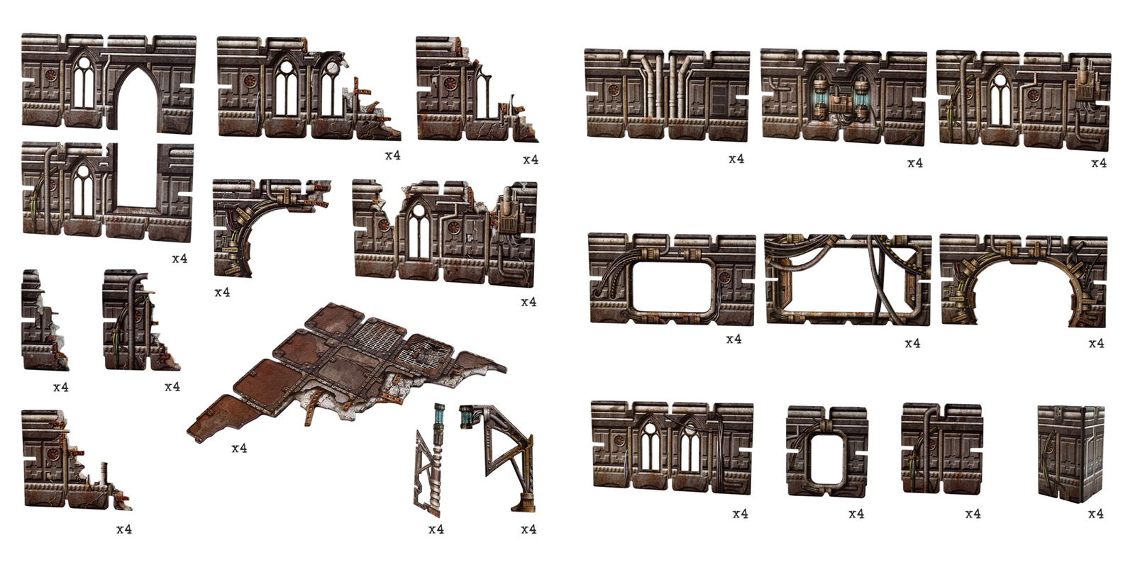 PRESALE Gothic Cityscape Terrain Set Warhammer 40k Necromunda Battle System THG
