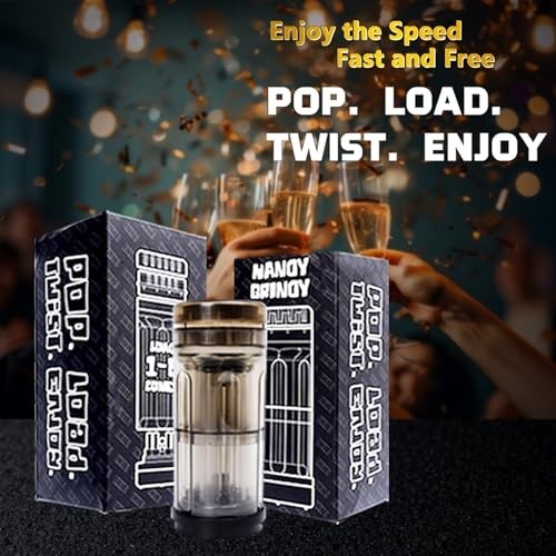 6-in-1 Pre Roll Machine & Grinder for Herbs, Spice & Tea | Cone Loader, Portable