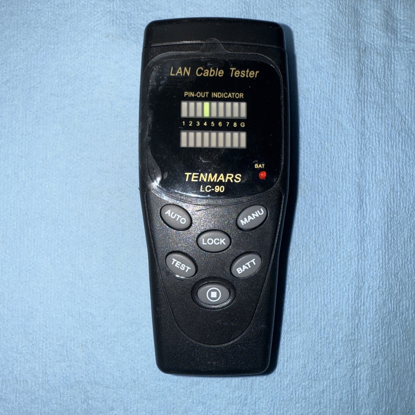 TENMARS LC-90 LCD Display Lan Cable Tester Input/Output
