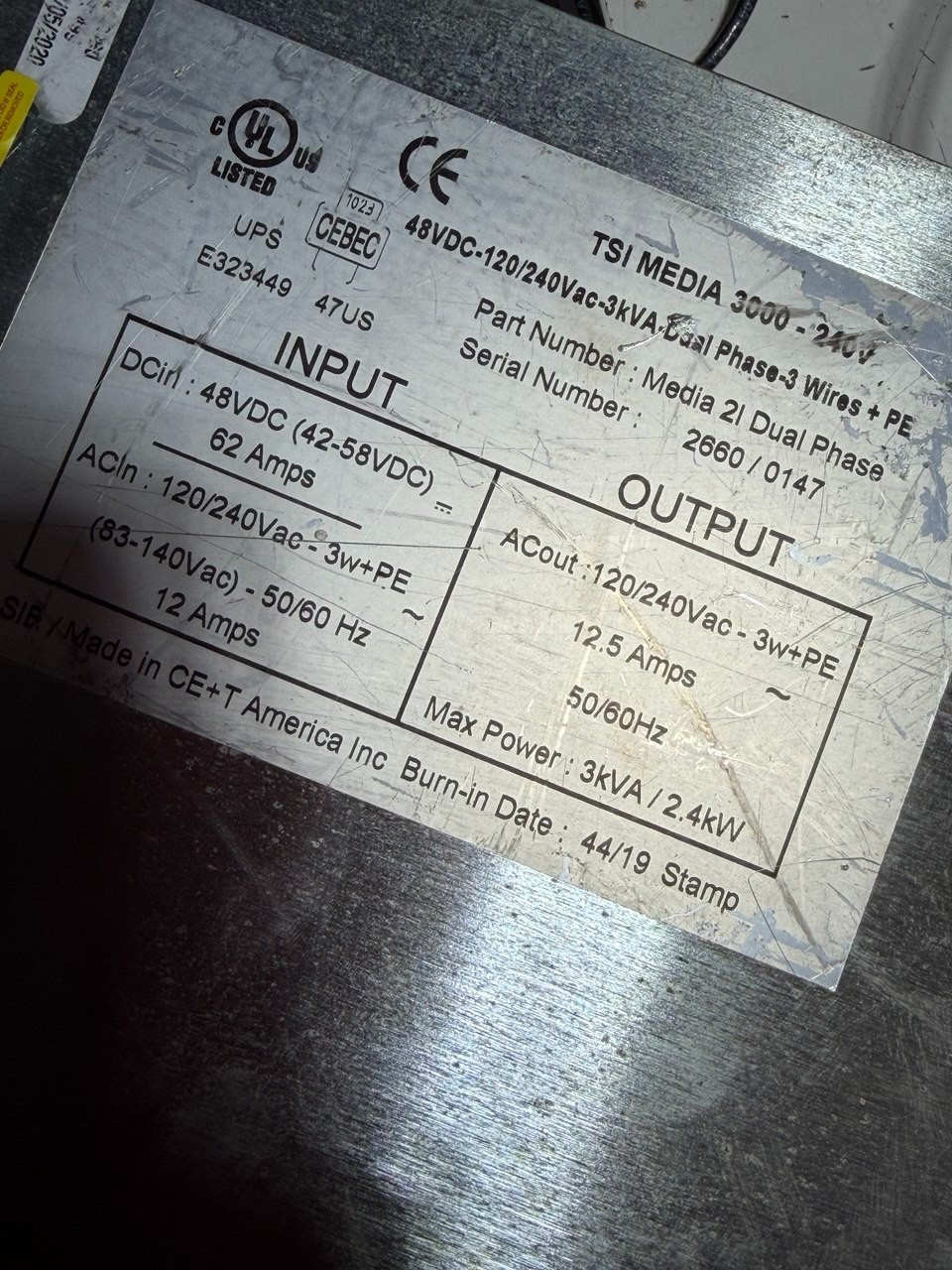 CE+T TSI Media 2I Dual Phase (TSI-EPC) Inverter
