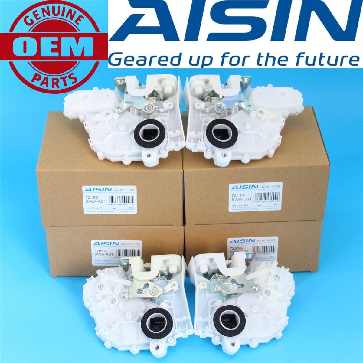 NEW Set of 4 Power Door Lock Latch Actuators Fit For HONDA CRV 2007-2011