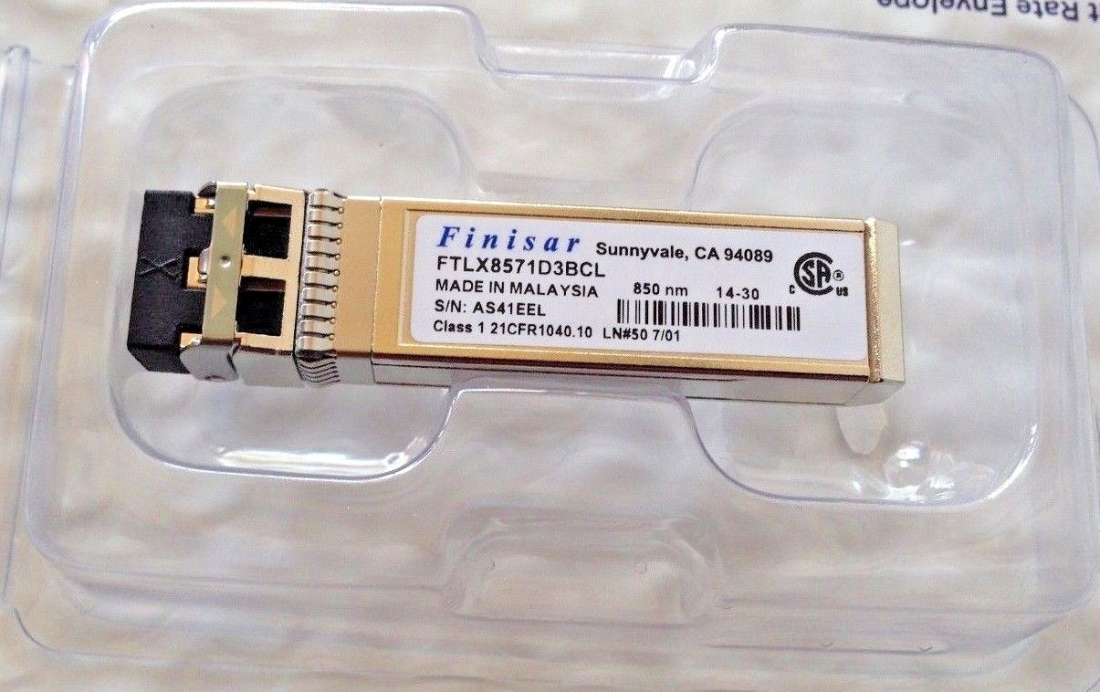 Finisar 10GBASE-SR optic For Pica8 P-SFP-10G-SR P-5401 P-5101 P-3922 Switches