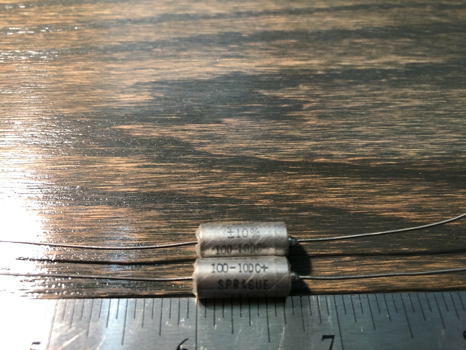 (Lot of 2) NOS Sprague Tantalum Capacitors 100uf 10v Hi-Q!!