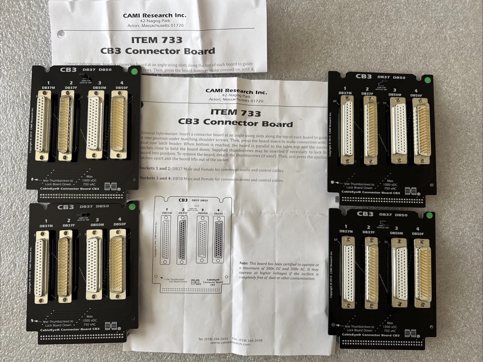 CAMI Research CableEye M3U PC CABLE TEST SYSTEM W/ Cables, Boards, accessories.