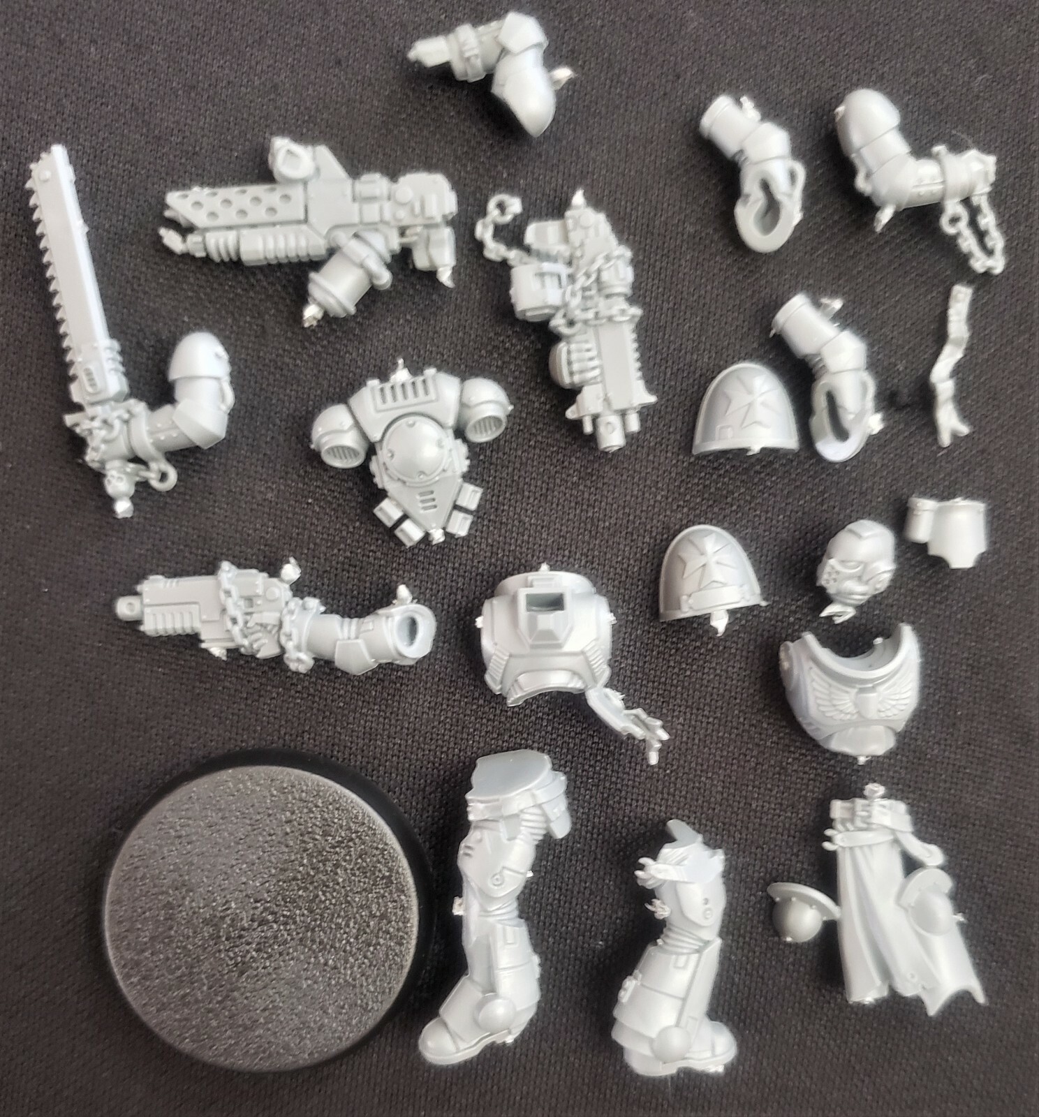 40K Black Templars Crusader Squad 1x Flamer INITIATE Primaris Space Marine