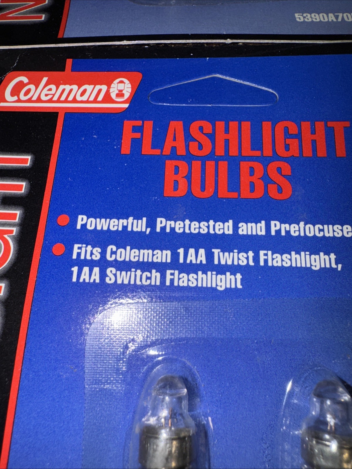 COLEMAN NIGHT SIGHT Replacement Bulbs 1AA TWIST AND SWITCH FLASHLIGHT 4 Pks