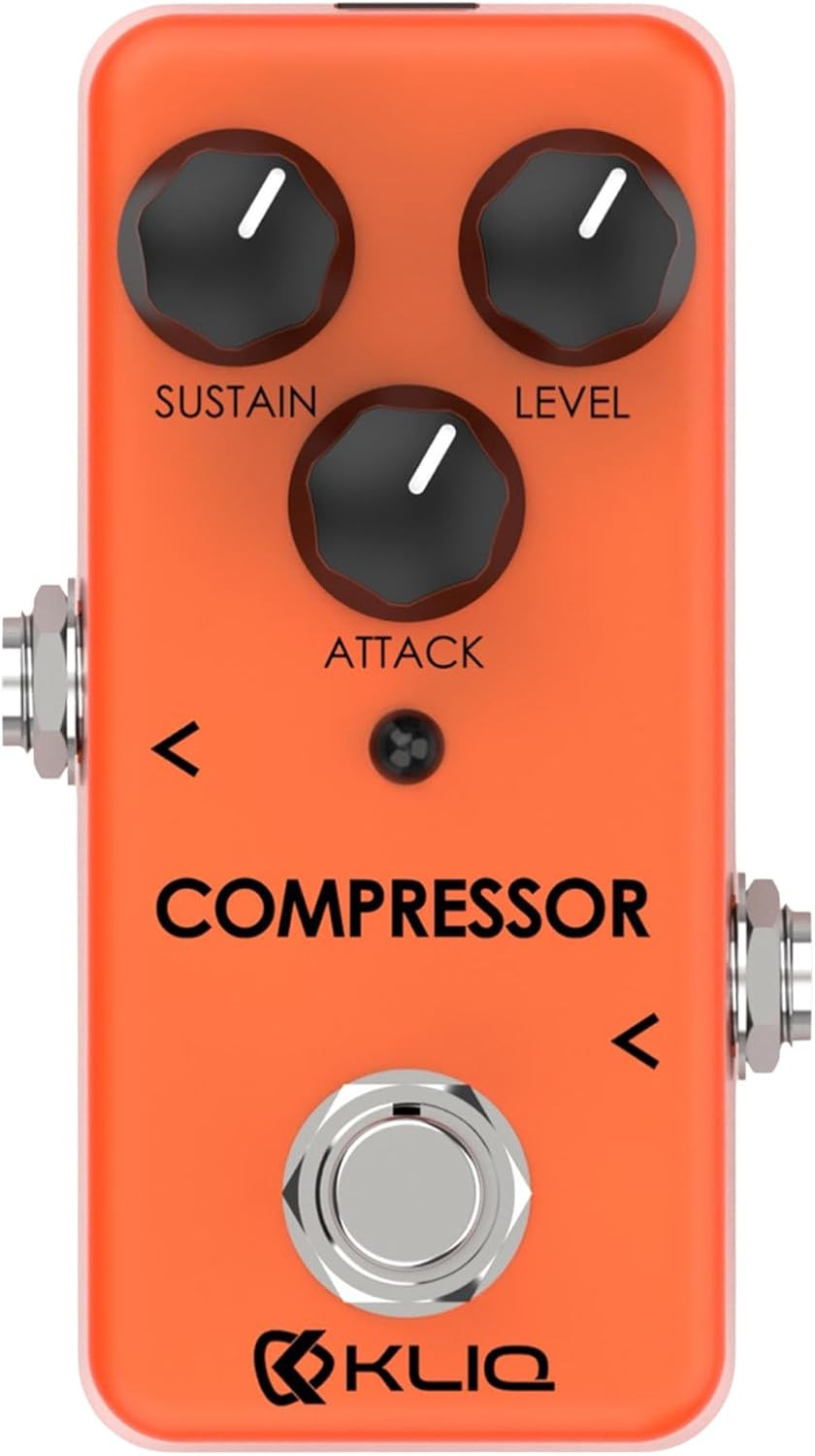 KLIQ Tiny-Compressor Effect Pedal for Guitar & Bass