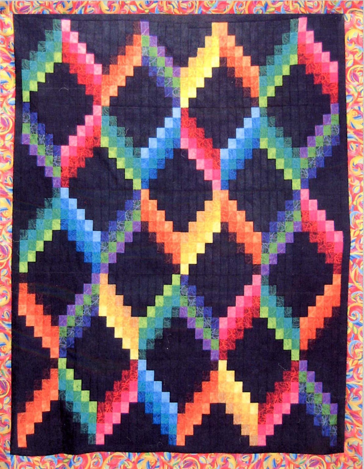 Color Falls: A Strip Pattern for 2 1/2" Strips by Cozy Quilt Designs # SRR-CF