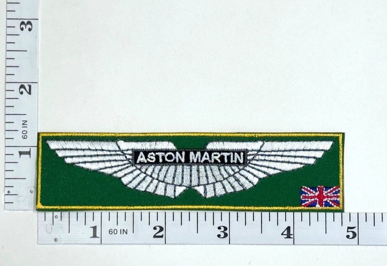 Embroidered Patch-Iron-on-British Autos- Racing - F1 - Sports Car - Aston Martin