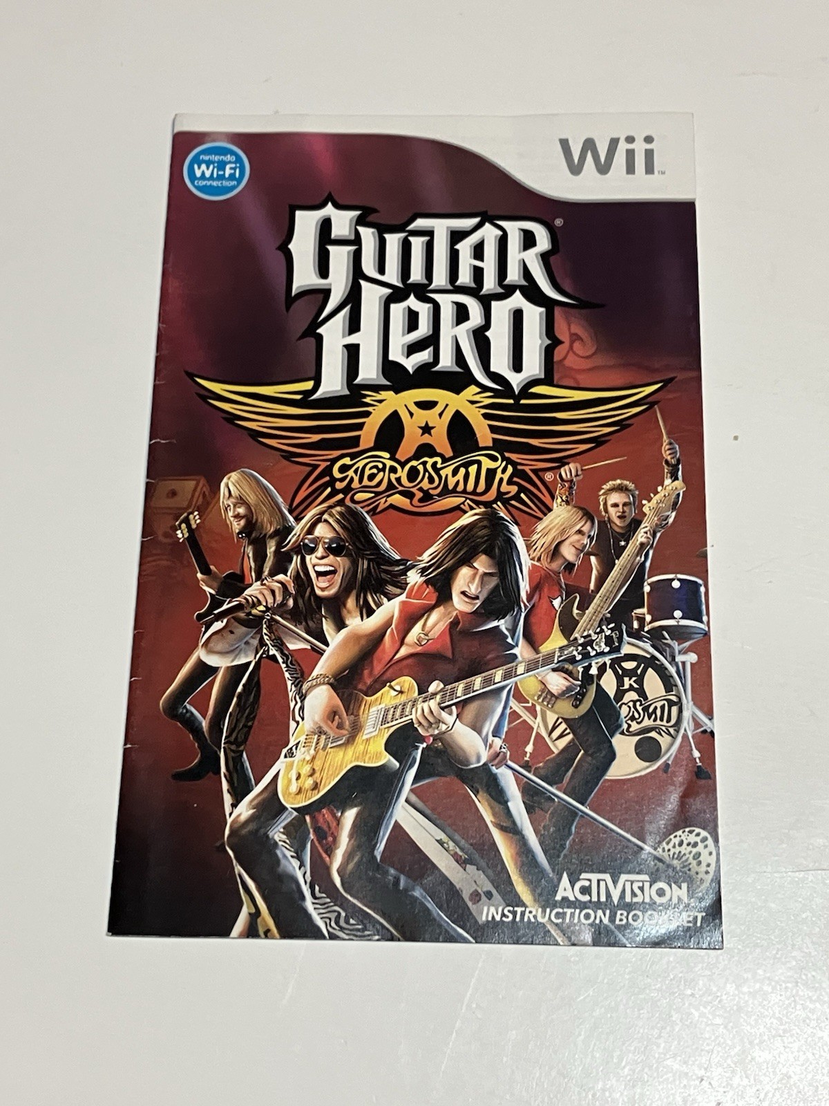Guitar Hero Aerosmith Instruction Booklet ONLY! (Nintendo Wii) Manual