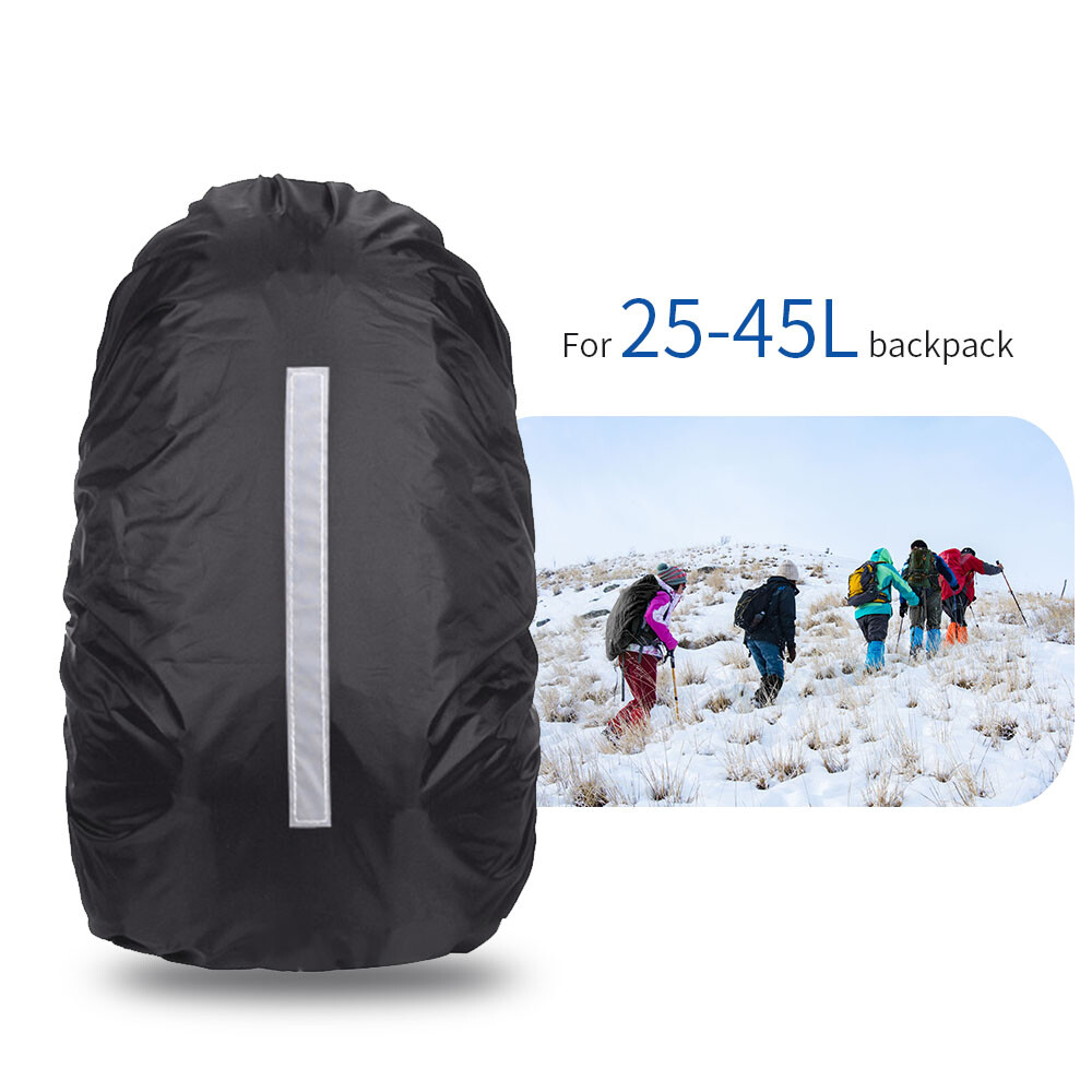 25-45L Backpack Rain Cover Outdoor Waterproof Dustproof Travel Ruck-sack R7L1
