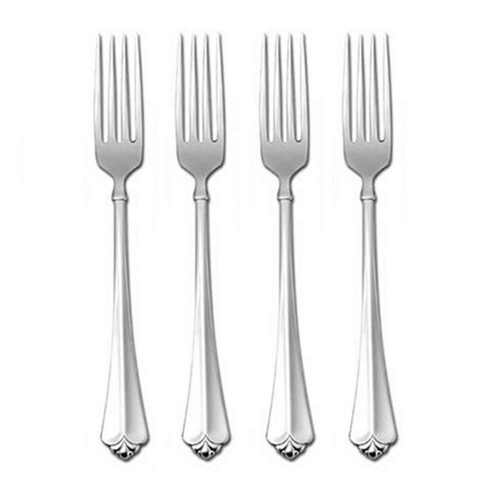 Oneida Juilliard 18/10 Stainless Steel Dinner Fork (Set of Four)