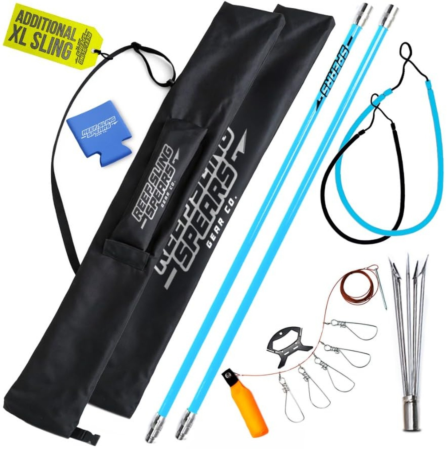 Hawaiian Sling Fishing Spear Set Lite - Travel Fiberglass Pole Spear Harpoon ...