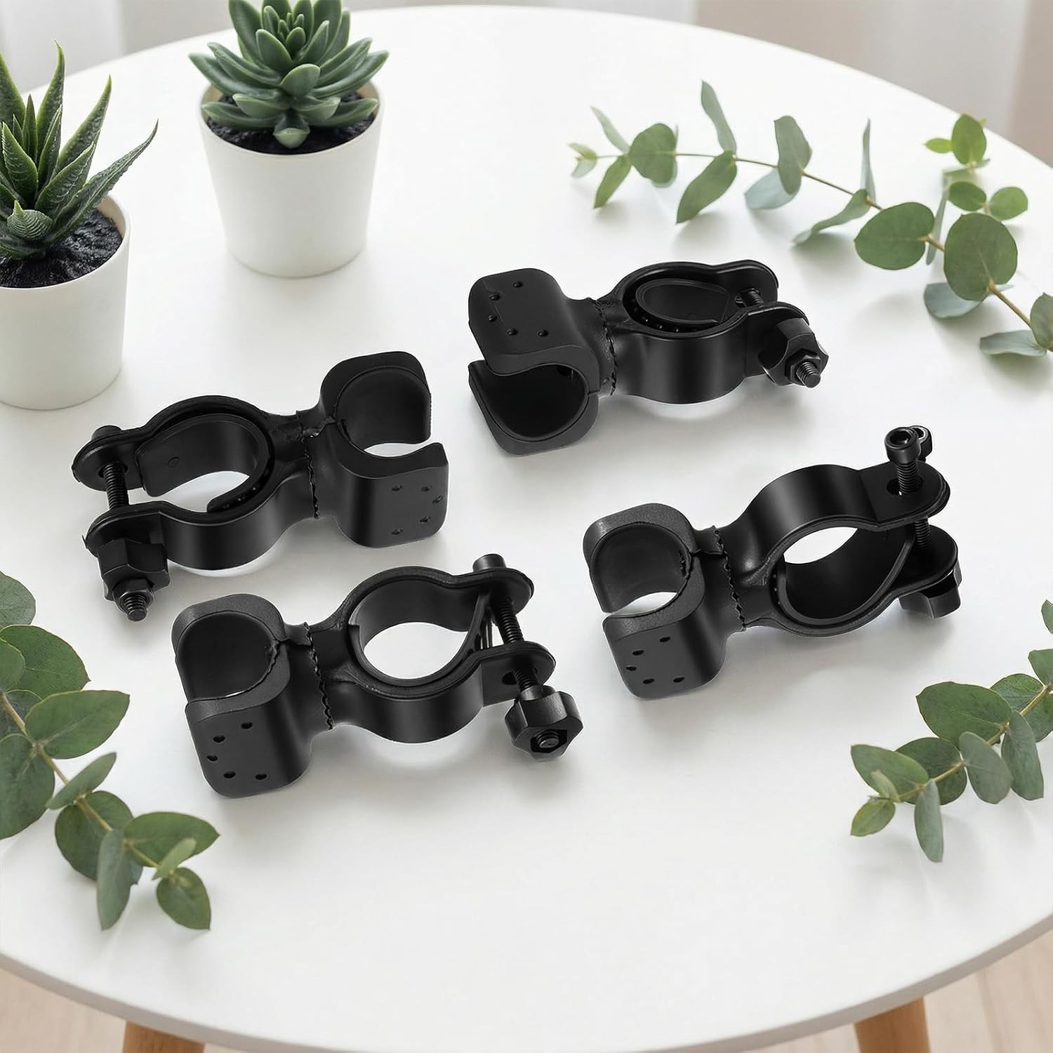 2 Pack Black Durable Walking Stick Holders, Cane Holder, Wheelchair