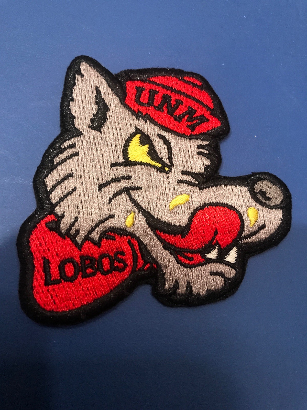University Of NEW MEXICO LOBOS Vintage Embroidered Iron On Patch 2.5” X 2.5”