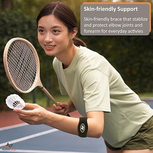 2 pack Tennis Elbow Brace for Tendonitis, Forearm Brace Support Band Elbow Strap
