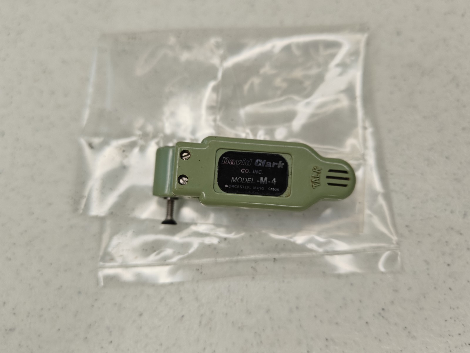 Replacement Electret Aviation Microphone David Clark P/N 18762G-02 Noise Cancel