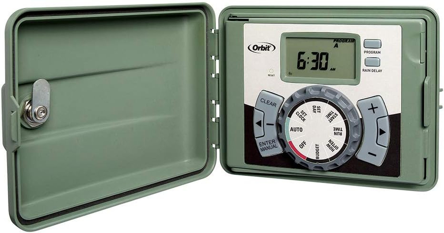 57900 12-Station Outdoor Swing Panel Sprinkler System Timer