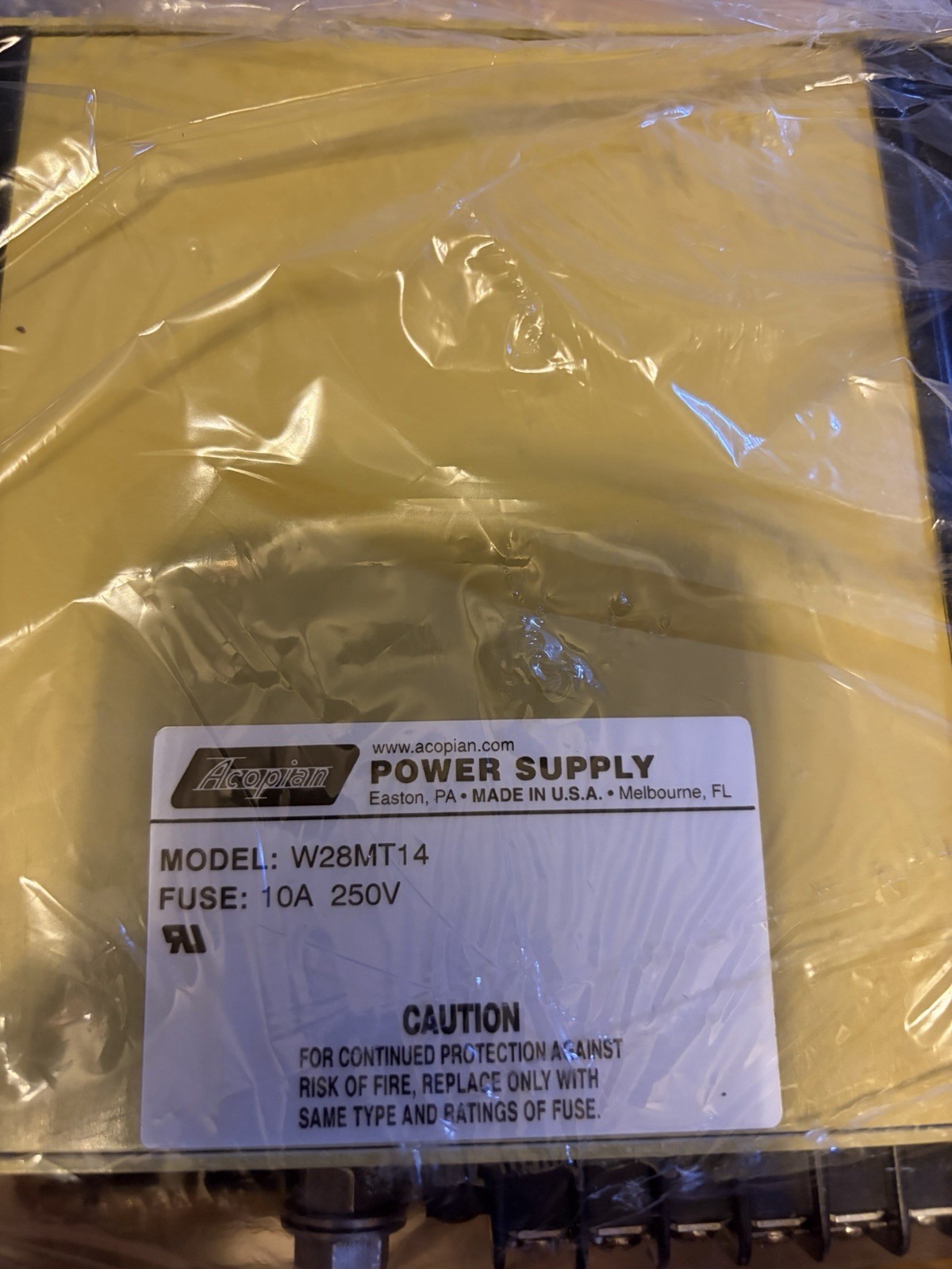 Acopian Power Supply Model W28MT14 New