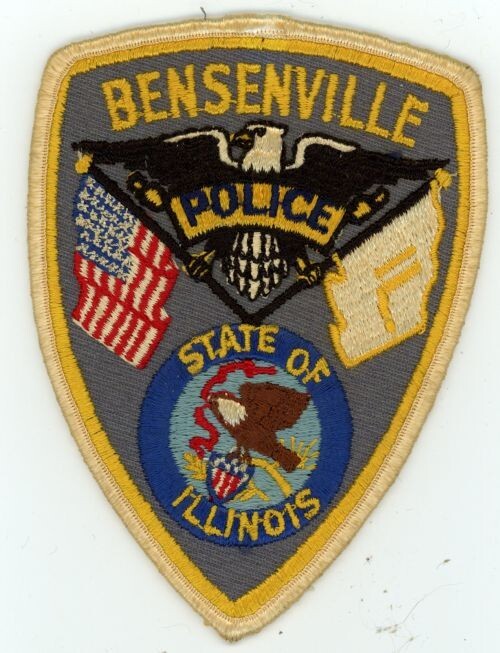 ILLINOIS IL BENSENVILLE POLICE NICE SHOULDER PATCH SHERIFF