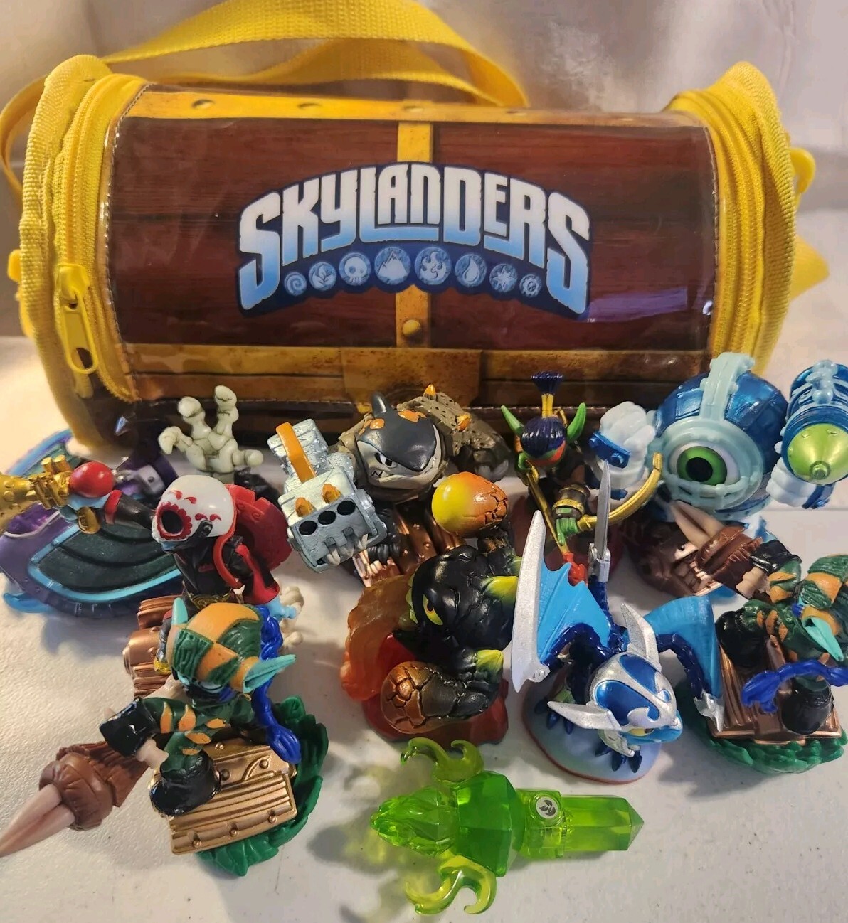 Lot of 11 Skylanders Figures: Hand of Fate, Terrafin Shark, Stealth Elf, Blades