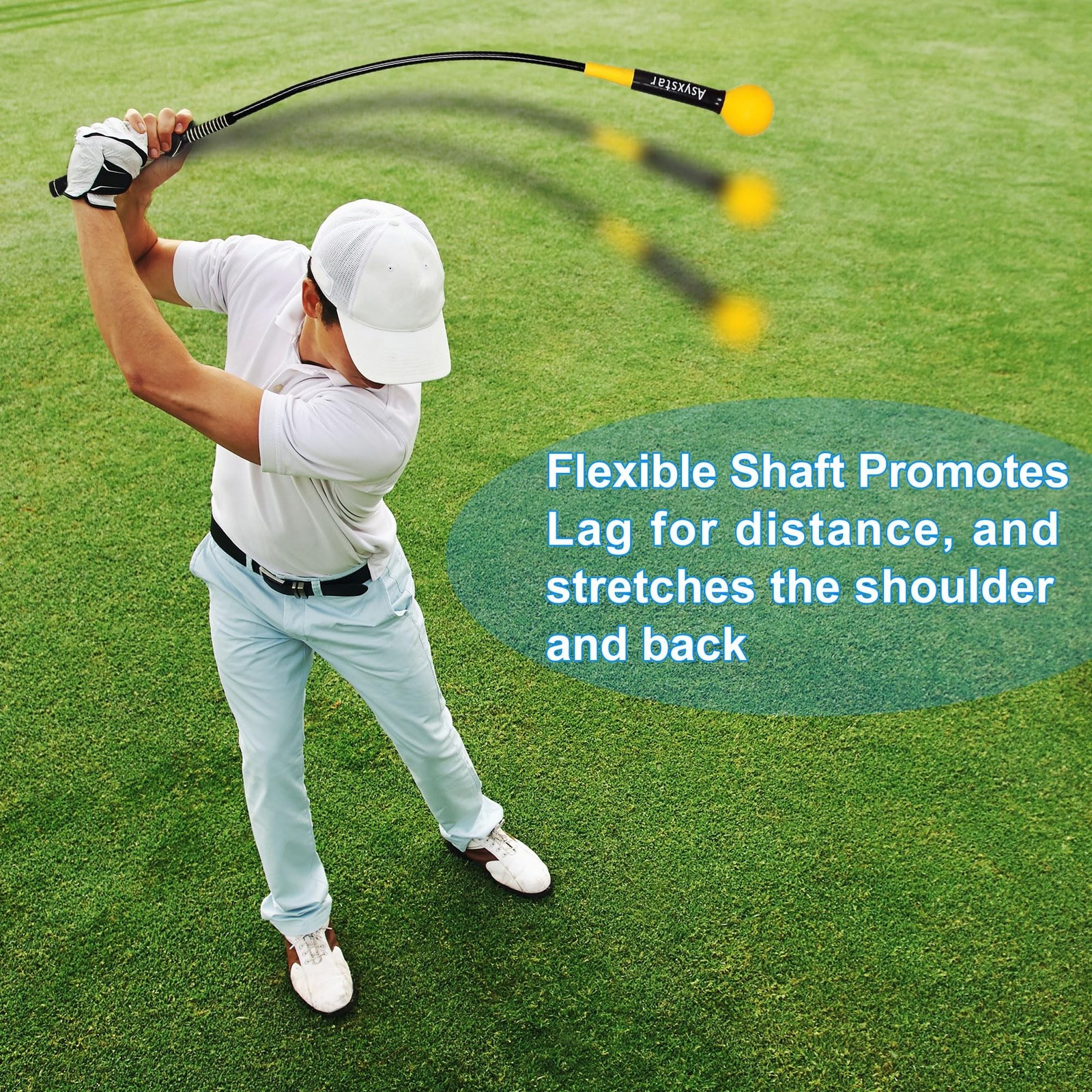 Golf Swing Trainer Aid - Power Flex Golf Swing Training aid for Strength and ...