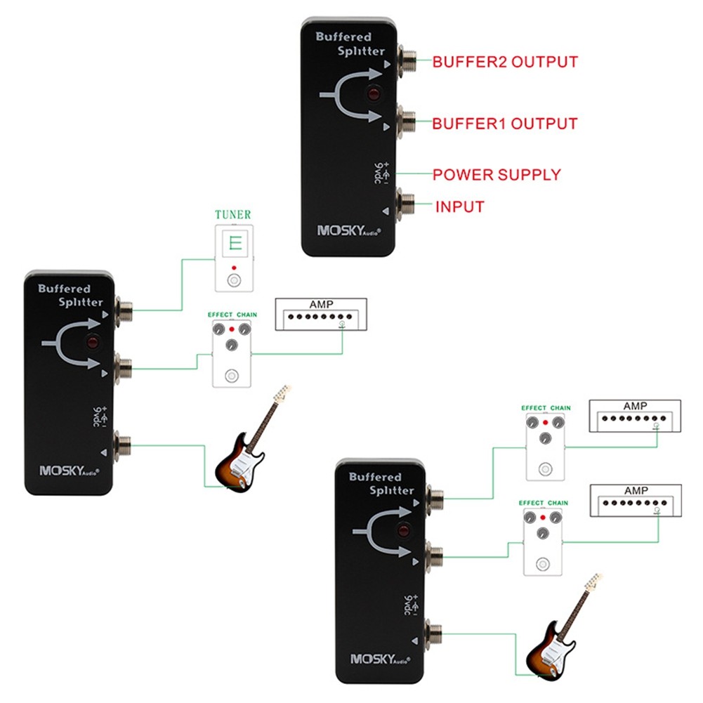 Buffered Splitter Buffer Multi-Function Splitter Electric Guitar M5D93880