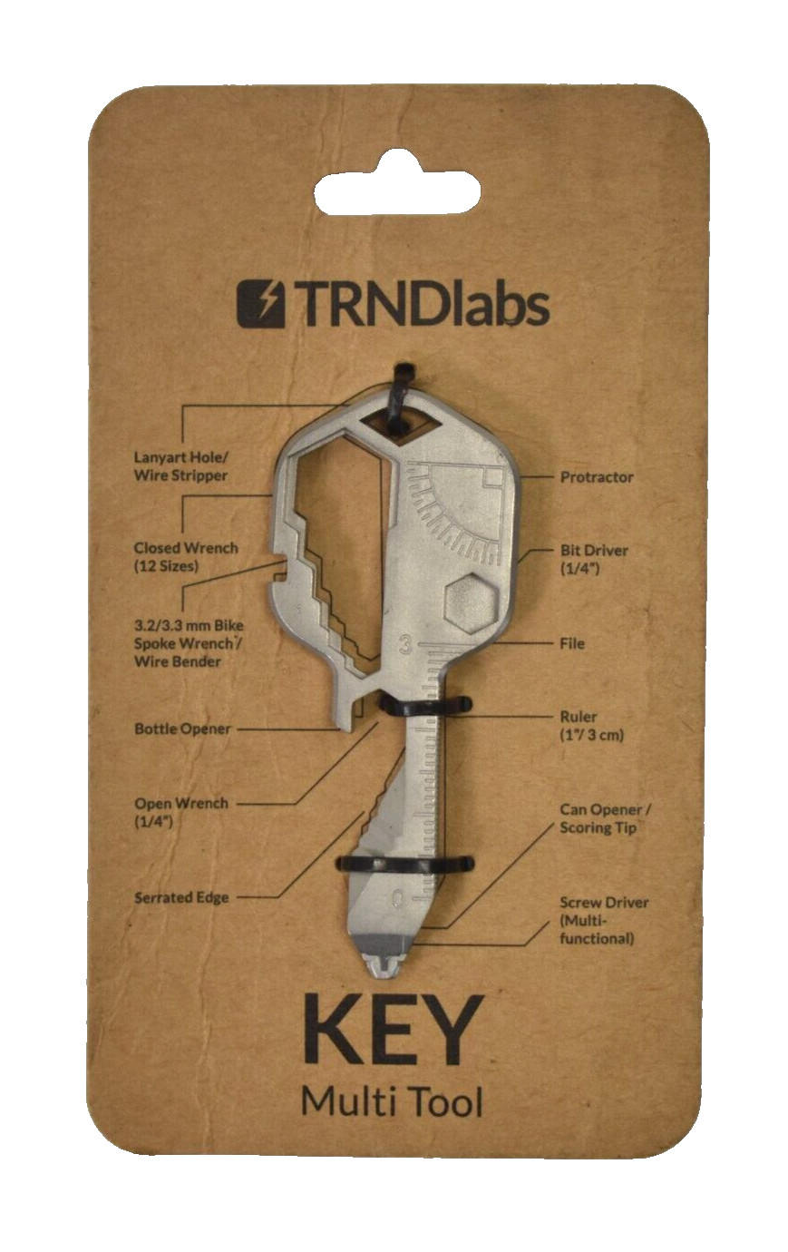 TRNDlabs Key Multi Tool Versatile Compact Gadget Stainless Steel Bike Spoke