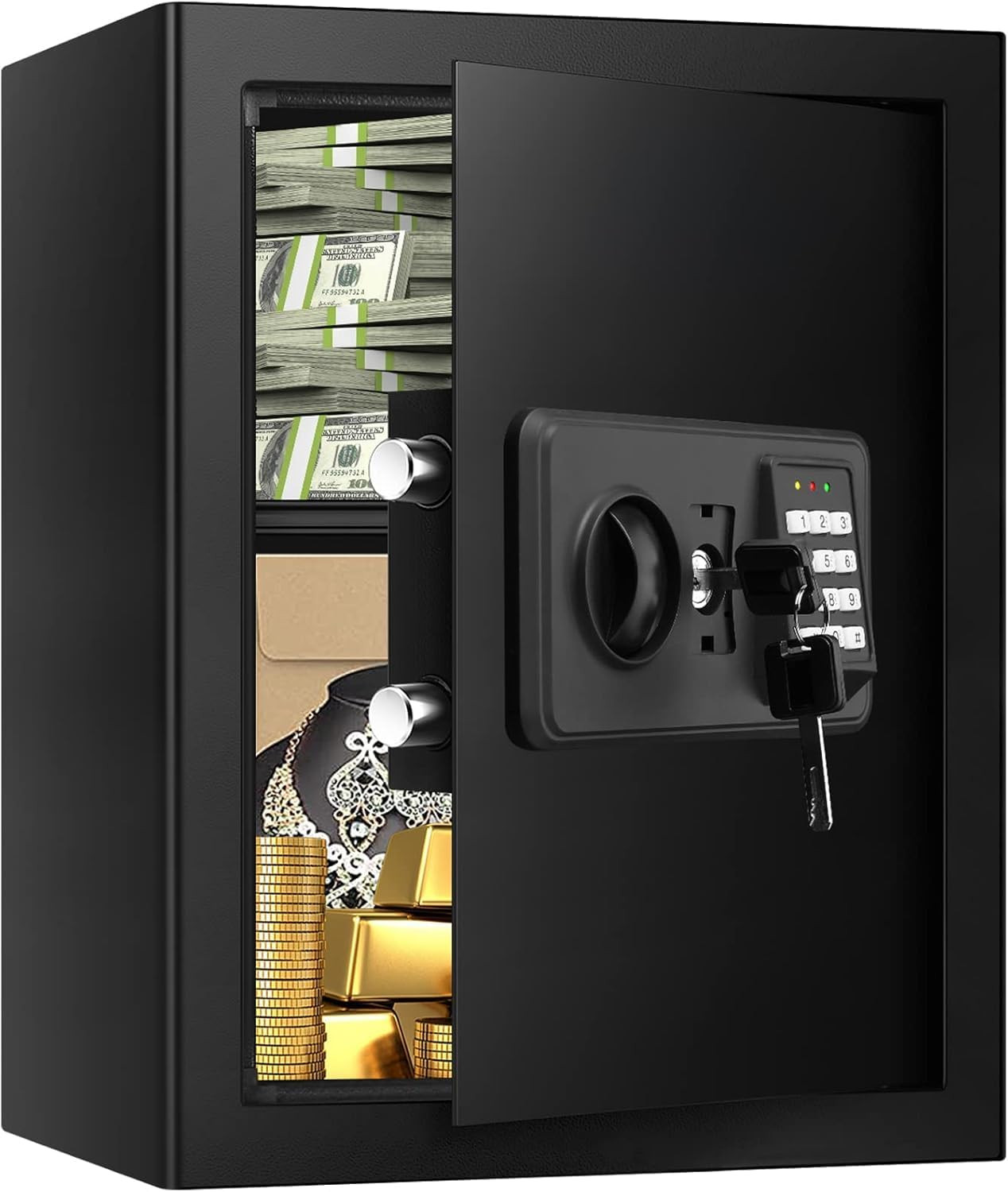 3.3 Cubic Large Fireproof Safe Digital Home Security Box with Keypad and Keys