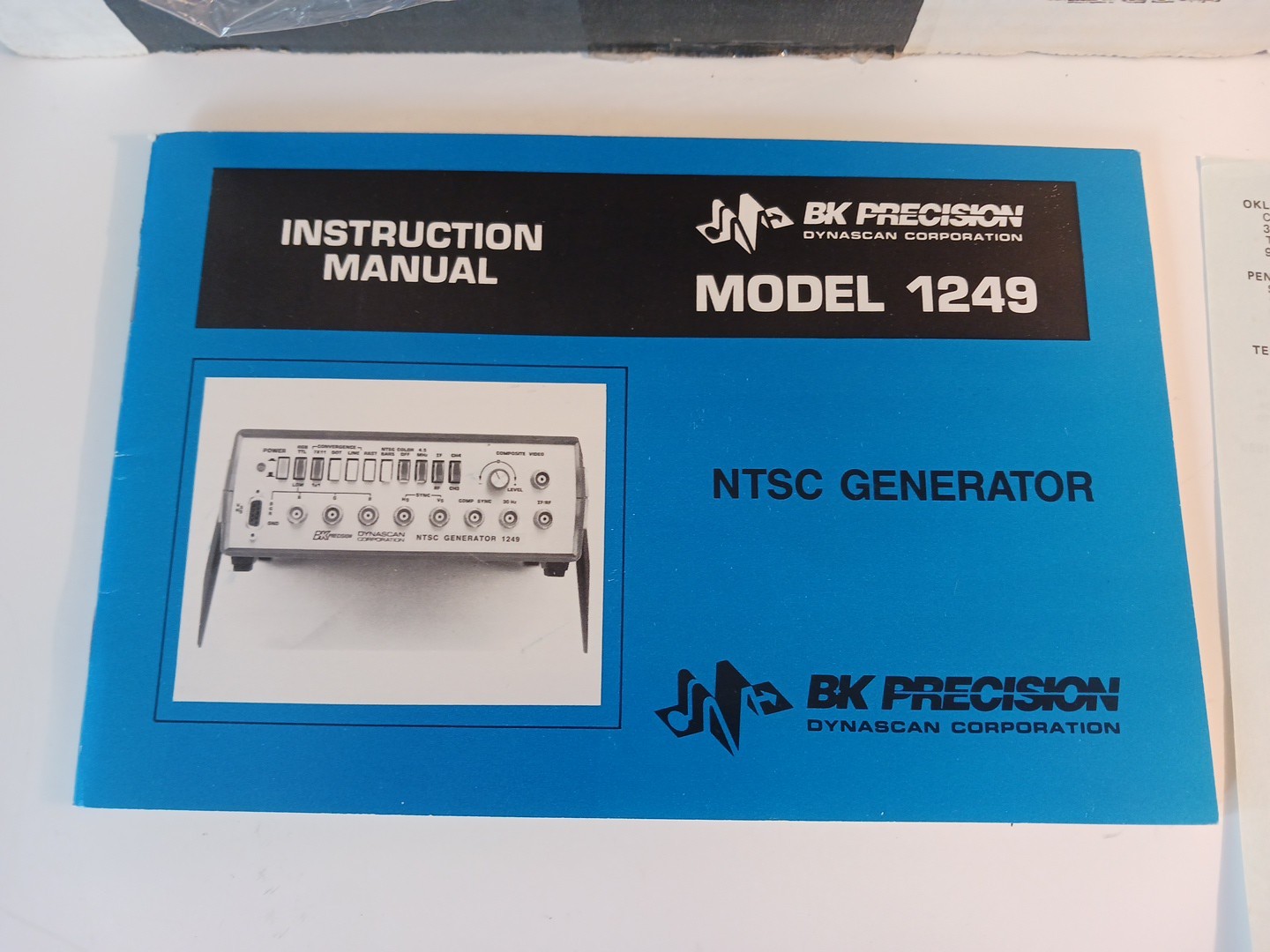 New Old Stock BK Precision Model 1249 NTSC Generator