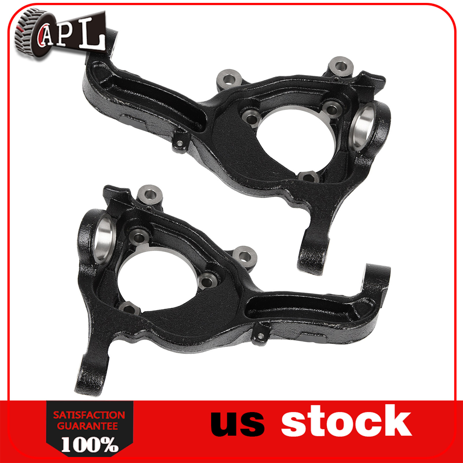 2X Steering Knuckles Front Right Left For Jeep Liberty 2.4L 2.8L 3.7L 2002-2007