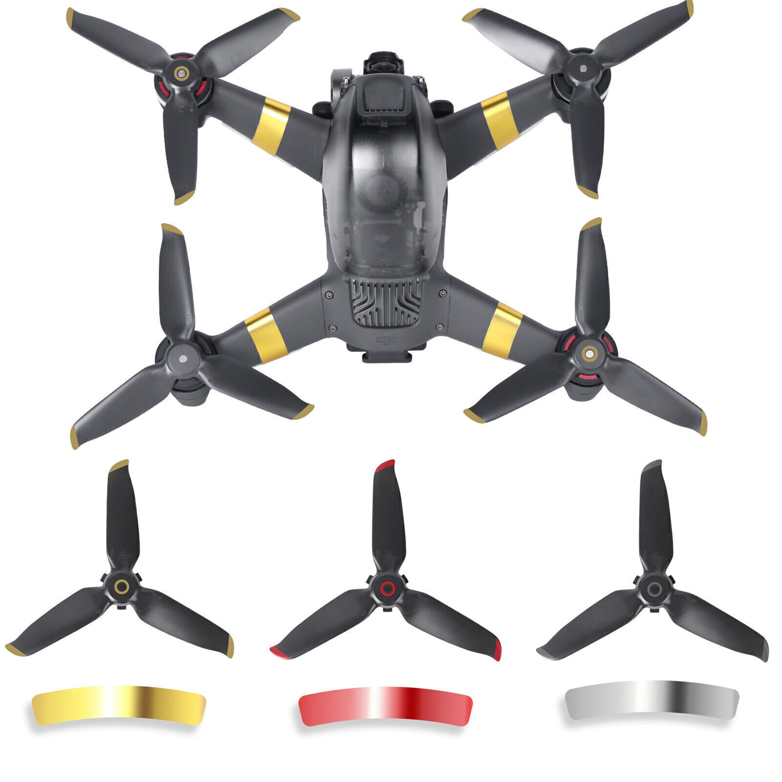 For FPV Drone Quadcopter Part Quick Release 5328S Propeller 3-leaf Paddle Blades