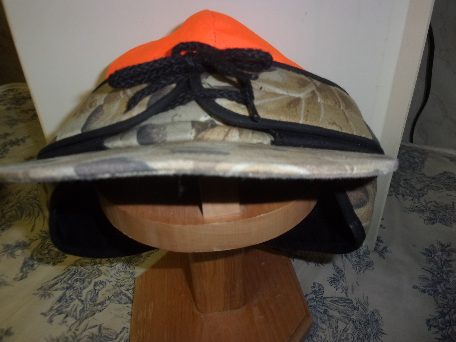 Bollman Brand Blaze Orange / Cammo Wool Hunting Hat