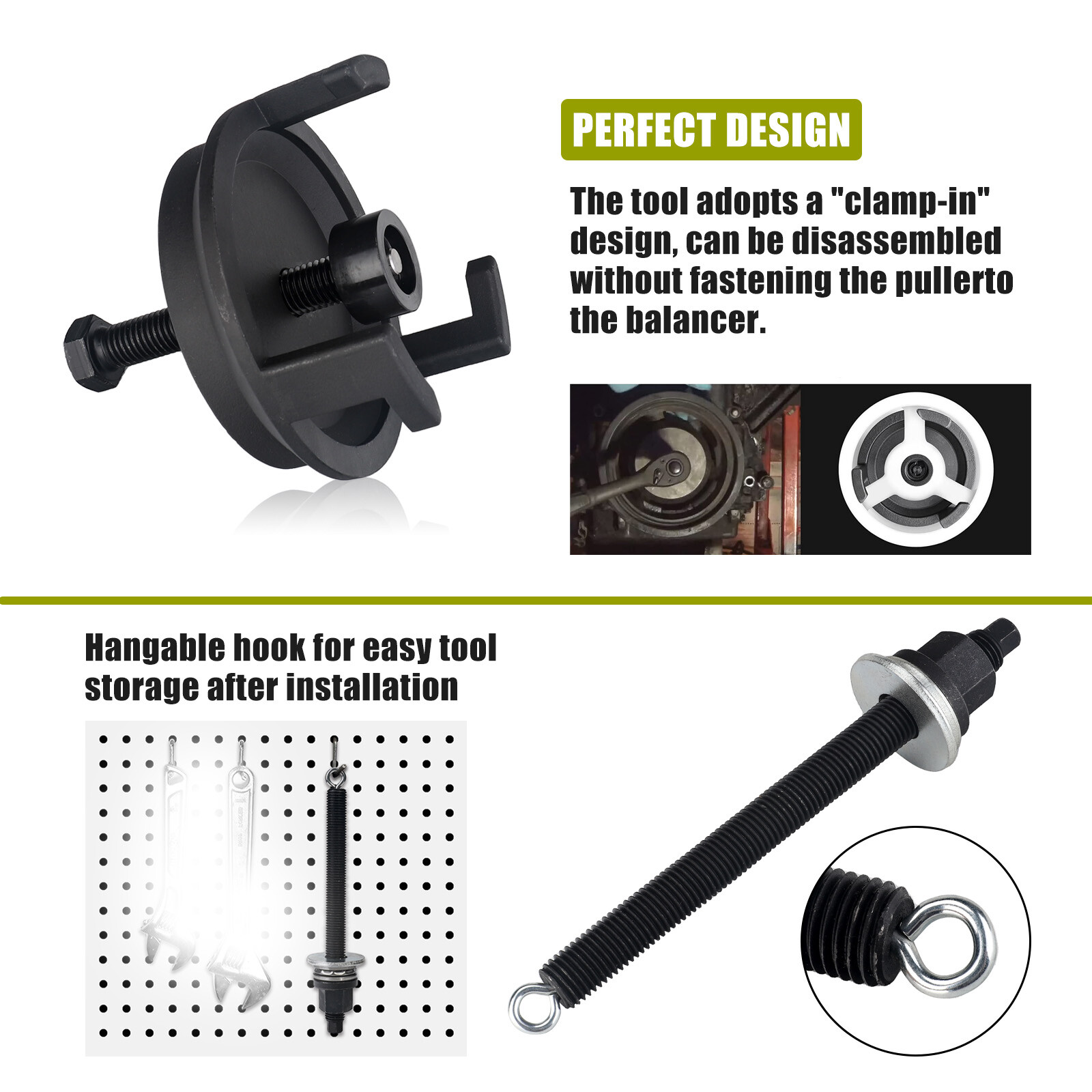 LS1 Harmonic Balancer Crankshaft Pulley Installation Puller Tool LS 5.3 5.7 6.2L