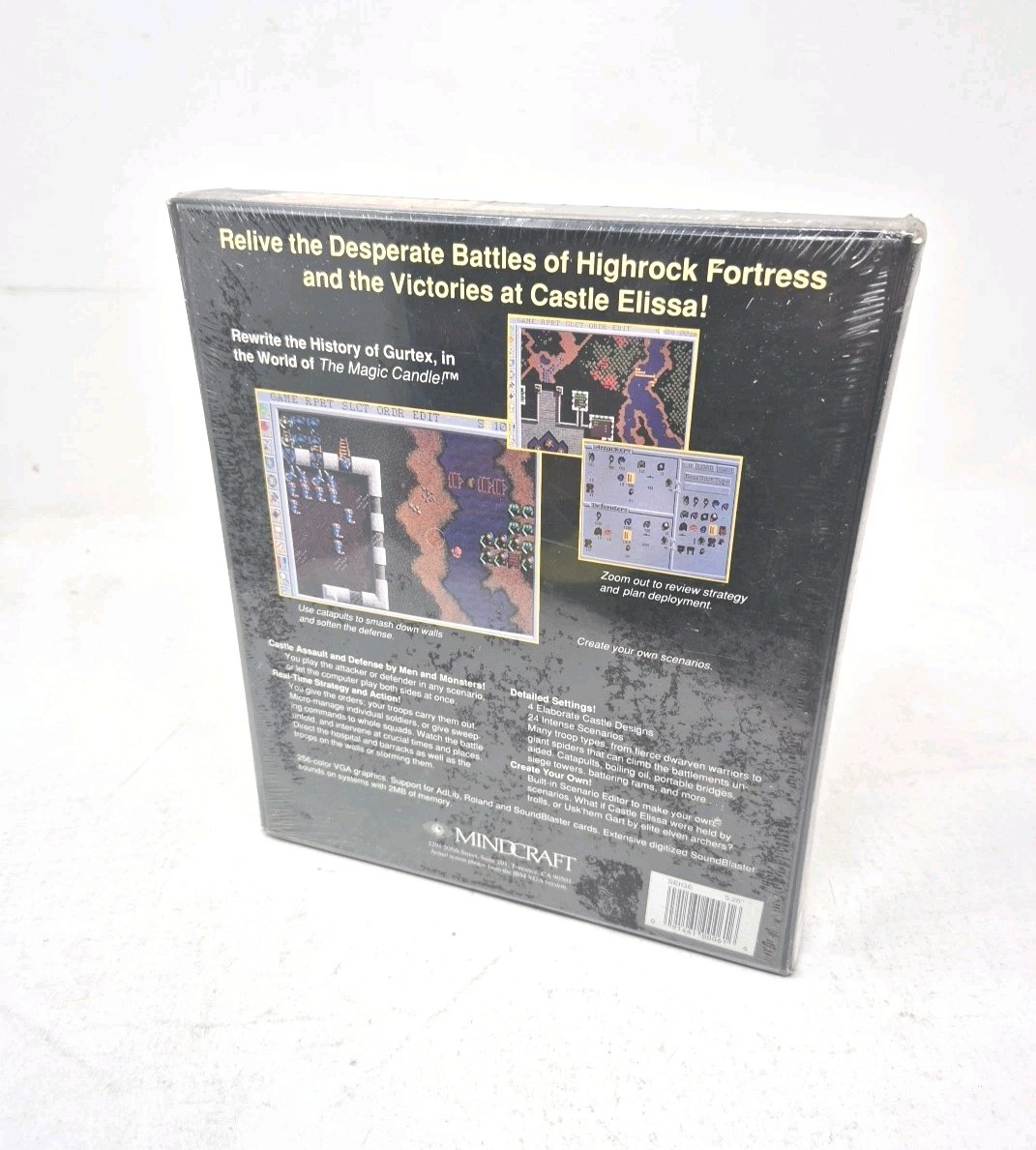 Siege - Mindcraft - IBM PC - Big Box - New Sealed